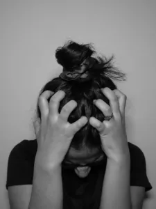 hair growth, hair loss, stressed, stress, frustration