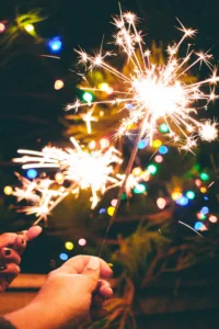 fireworks, sparklers