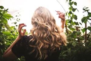 long blonde wavy sun